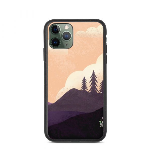 Spruce Trees on a Hill - Biodegradable iPhone Case - biodegradable iphone case iphone 11 pro case on phone 60a3a1842e70b - SoilCase - Eco-Friendly, Sustainable, Biodegradable & Compostable phone case for iPhone