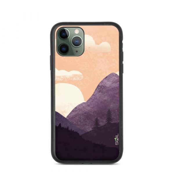 Mountain Landscape - Biodegradable iPhone Case - biodegradable iphone case iphone 11 pro case on phone 60a3a240b3b85 - SoilCase - Eco-Friendly, Sustainable, Biodegradable & Compostable phone case for iPhone