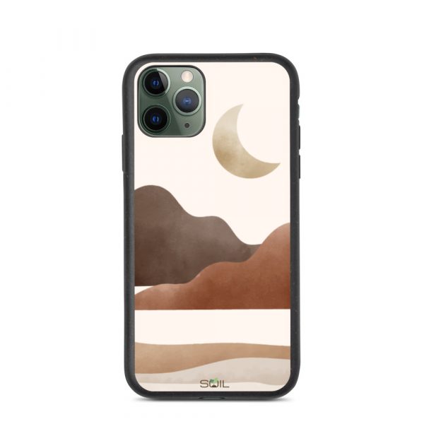 Desert Hills in Moonlight - Eco-Friendly Biodegradable iPhone Case - biodegradable iphone case iphone 11 pro case on phone 60a3a36526dff - SoilCase - Eco-Friendly, Sustainable, Biodegradable & Compostable phone case for iPhone