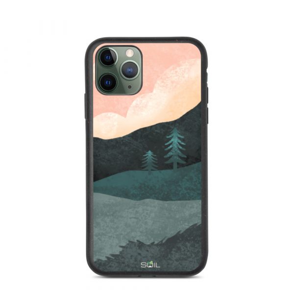 Hills at Sunset - Eco-Friendly Biodegradable iPhone Case - biodegradable iphone case iphone 11 pro case on phone 60a3a3d8e1d65 - SoilCase - Eco-Friendly, Sustainable, Biodegradable & Compostable phone case for iPhone