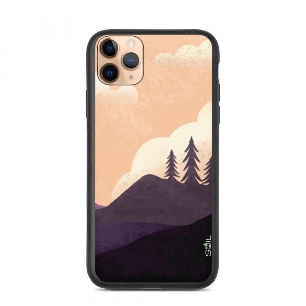 Spruce Trees on a Hill - Biodegradable iPhone Case - biodegradable iphone case iphone 11 pro max case on phone 60a3a1842e7ba - SoilCase - Eco-Friendly, Sustainable, Biodegradable & Compostable phone case for iPhone