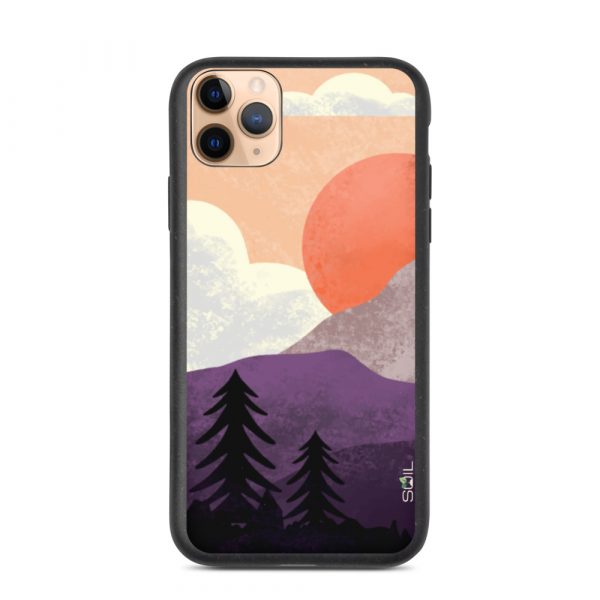 Mountain Sunset - Biodegradable iPhone Case - biodegradable iphone case iphone 11 pro max case on phone 60a3a1f996f95 - SoilCase - Eco-Friendly, Sustainable, Biodegradable & Compostable phone case for iPhone