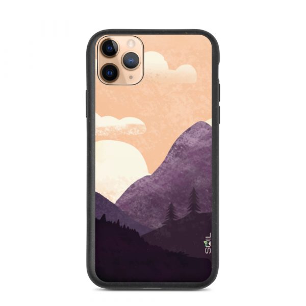 Mountain Landscape - Biodegradable iPhone Case - biodegradable iphone case iphone 11 pro max case on phone 60a3a240b3c31 - SoilCase - Eco-Friendly, Sustainable, Biodegradable & Compostable phone case for iPhone