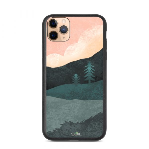 Hills at Sunset - Eco-Friendly Biodegradable iPhone Case - biodegradable iphone case iphone 11 pro max case on phone 60a3a3d8e1e11 - SoilCase - Eco-Friendly, Sustainable, Biodegradable & Compostable phone case for iPhone