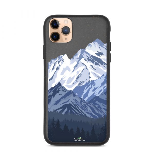 Snowy Mountain Peak - Eco-Friendly Biodegradable iPhone Case - biodegradable iphone case iphone 11 pro max case on phone 60a3a4ce12779 - SoilCase - Eco-Friendly, Sustainable, Biodegradable & Compostable phone case for iPhone