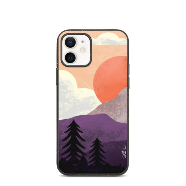 Mountain Sunset - Biodegradable iPhone Case - biodegradable iphone case iphone 12 case on phone 60a3a1f997013 - SoilCase - Eco-Friendly, Sustainable, Biodegradable & Compostable phone case for iPhone