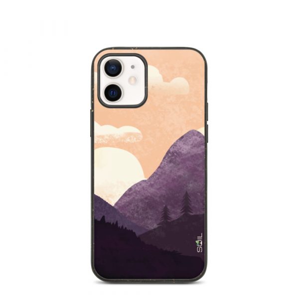 Mountain Landscape - Biodegradable iPhone Case - biodegradable iphone case iphone 12 case on phone 60a3a240b3cdc - SoilCase - Eco-Friendly, Sustainable, Biodegradable & Compostable phone case for iPhone