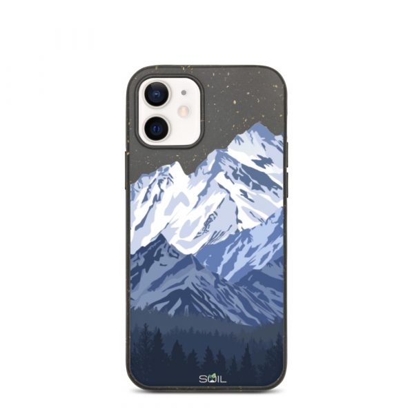 Snowy Mountain Peak - Eco-Friendly Biodegradable iPhone Case - biodegradable iphone case iphone 12 case on phone 60a3a4ce1282a - SoilCase - Eco-Friendly, Sustainable, Biodegradable & Compostable phone case for iPhone