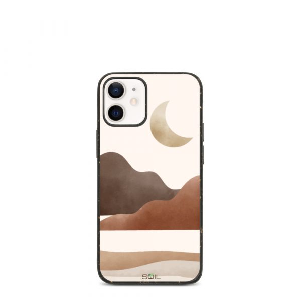 Desert Hills in Moonlight - Eco-Friendly Biodegradable iPhone Case - biodegradable iphone case iphone 12 mini case on phone 60a3a36526fd1 - SoilCase - Eco-Friendly, Sustainable, Biodegradable & Compostable phone case for iPhone
