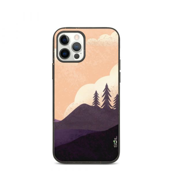 Spruce Trees on a Hill - Biodegradable iPhone Case - biodegradable iphone case iphone 12 pro case on phone 60a3a1842e9c3 - SoilCase - Eco-Friendly, Sustainable, Biodegradable & Compostable phone case for iPhone