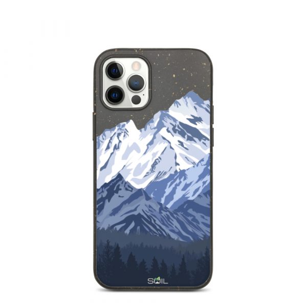 Snowy Mountain Peak - Eco-Friendly Biodegradable iPhone Case - biodegradable iphone case iphone 12 pro case on phone 60a3a4ce12990 - SoilCase - Eco-Friendly, Sustainable, Biodegradable & Compostable phone case for iPhone