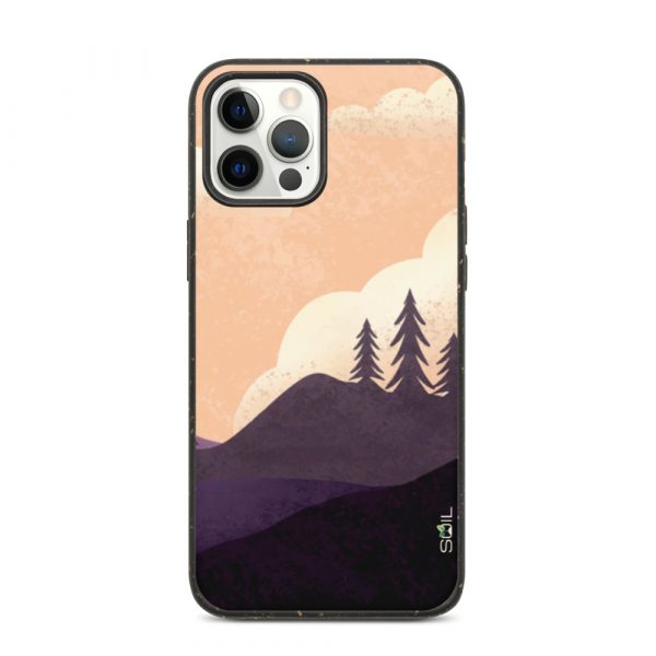 Spruce Trees on a Hill - Biodegradable iPhone Case - biodegradable iphone case iphone 12 pro max case on phone 60a3a1842e3c2 - SoilCase - Eco-Friendly, Sustainable, Biodegradable & Compostable phone case for iPhone