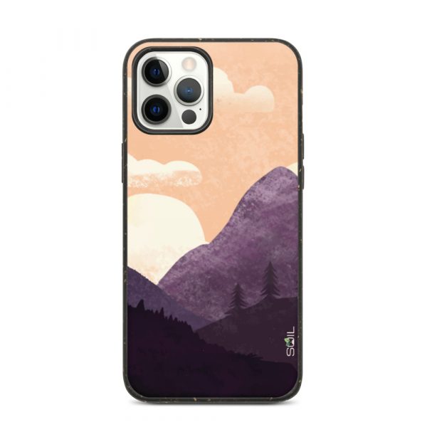 Mountain Landscape - Biodegradable iPhone Case - biodegradable iphone case iphone 12 pro max case on phone 60a3a240b3831 - SoilCase - Eco-Friendly, Sustainable, Biodegradable & Compostable phone case for iPhone