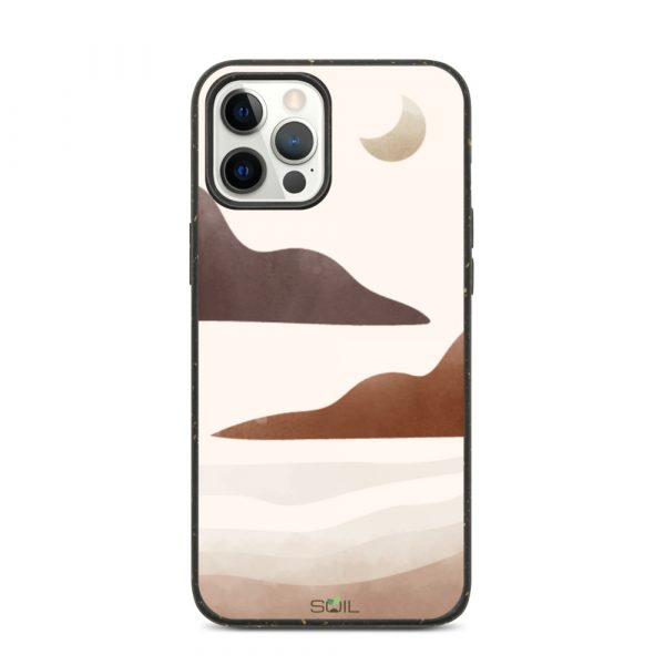 Moon in the Desert - Biodegradable iPhone Case - biodegradable iphone case iphone 12 pro max case on phone 60a3a2fb9130b - SoilCase - Eco-Friendly, Sustainable, Biodegradable & Compostable phone case for iPhone