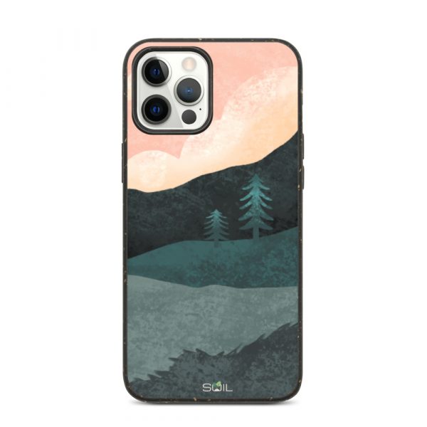 Hills at Sunset - Eco-Friendly Biodegradable iPhone Case - biodegradable iphone case iphone 12 pro max case on phone 60a3a3d8e1984 - SoilCase - Eco-Friendly, Sustainable, Biodegradable & Compostable phone case for iPhone
