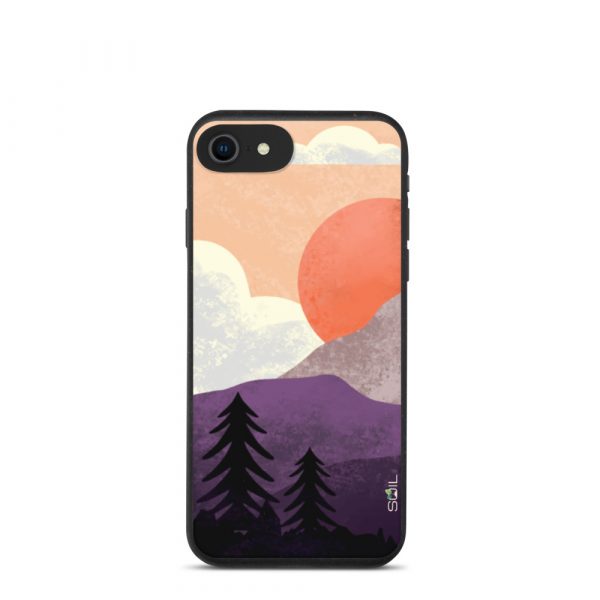 Mountain Sunset - Biodegradable iPhone Case - biodegradable iphone case iphone 7 8 se case on phone 60a3a1f99721f - SoilCase - Eco-Friendly, Sustainable, Biodegradable & Compostable phone case for iPhone