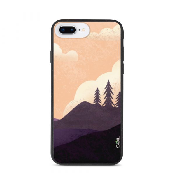 Spruce Trees on a Hill - Biodegradable iPhone Case - biodegradable iphone case iphone 7 plus 8 plus case on phone 60a3a1842eaa7 - SoilCase - Eco-Friendly, Sustainable, Biodegradable & Compostable phone case for iPhone