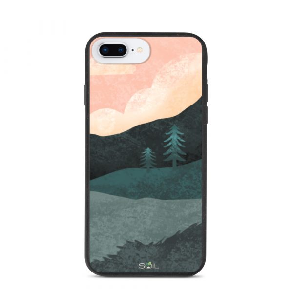 Hills at Sunset - Eco-Friendly Biodegradable iPhone Case - biodegradable iphone case iphone 7 plus 8 plus case on phone 60a3a3d8e2124 - SoilCase - Eco-Friendly, Sustainable, Biodegradable & Compostable phone case for iPhone