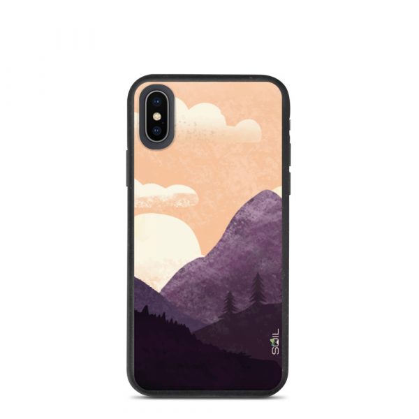 Mountain Landscape - Biodegradable iPhone Case - biodegradable iphone case iphone x xs case on phone 60a3a240b4072 - SoilCase - Eco-Friendly, Sustainable, Biodegradable & Compostable phone case for iPhone