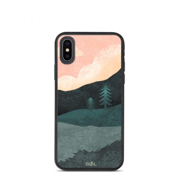 Hills at Sunset - Eco-Friendly Biodegradable iPhone Case - biodegradable iphone case iphone x xs case on phone 60a3a3d8e2280 - SoilCase - Eco-Friendly, Sustainable, Biodegradable & Compostable phone case for iPhone