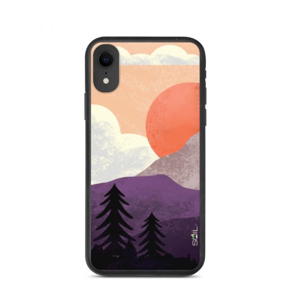Mountain Sunset - Biodegradable iPhone Case - biodegradable iphone case iphone xr case on phone 60a3a1f9972fe - SoilCase - Eco-Friendly, Sustainable, Biodegradable & Compostable phone case for iPhone