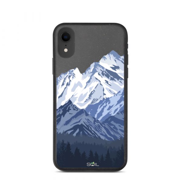 Snowy Mountain Peak - Eco-Friendly Biodegradable iPhone Case - biodegradable iphone case iphone xr case on phone 60a3a4ce12c96 - SoilCase - Eco-Friendly, Sustainable, Biodegradable & Compostable phone case for iPhone