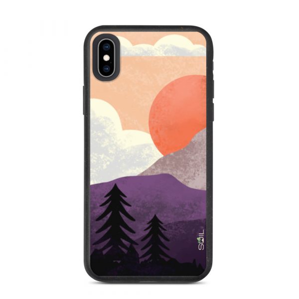 Mountain Sunset - Biodegradable iPhone Case - biodegradable iphone case iphone xs max case on phone 60a3a1f997365 - SoilCase - Eco-Friendly, Sustainable, Biodegradable & Compostable phone case for iPhone