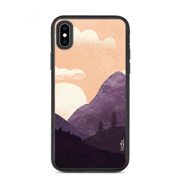 Mountain Landscape - Biodegradable iPhone Case - biodegradable iphone case iphone xs max case on phone 60a3a240b41c2 - SoilCase - Eco-Friendly, Sustainable, Biodegradable & Compostable phone case for iPhone