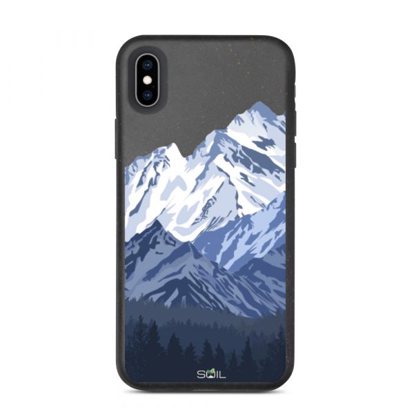 Snowy Mountain Peak - Eco-Friendly Biodegradable iPhone Case - biodegradable iphone case iphone xs max case on phone 60a3a4ce12d4b - SoilCase - Eco-Friendly, Sustainable, Biodegradable & Compostable phone case for iPhone