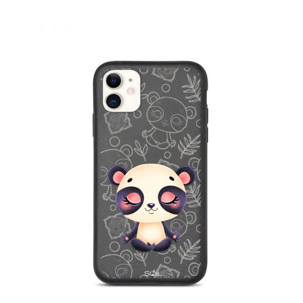 Baby Panda - Yoga Kids - Eco-Friendly Biodegradable iPhone Case - biodegradable iphone case iphone 11 case on phone 60b8e7bcf37a5 - SoilCase - Eco-Friendly, Sustainable, Biodegradable & Compostable phone case for iPhone