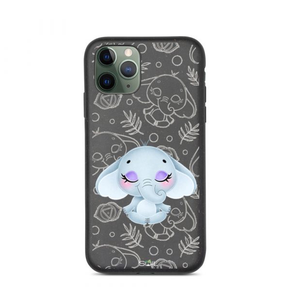 Baby Elephant - Yoga Kids - Eco-Friendly Biodegradable iPhone Case - biodegradable iphone case iphone 11 pro case on phone 60b8e81806bef - SoilCase - Eco-Friendly, Sustainable, Biodegradable & Compostable phone case for iPhone