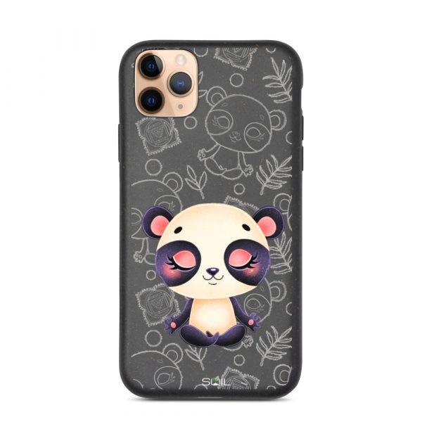 Baby Panda - Yoga Kids - Eco-Friendly Biodegradable iPhone Case - biodegradable iphone case iphone 11 pro max case on phone 60b8e7bcf399e - SoilCase - Eco-Friendly, Sustainable, Biodegradable & Compostable phone case for iPhone