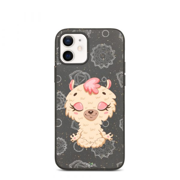 Baby Llama- Yoga Kids - Eco-Friendly Biodegradable iPhone Case - biodegradable iphone case iphone 12 case on phone 60b8e8788c9bb - SoilCase - Eco-Friendly, Sustainable, Biodegradable & Compostable phone case for iPhone