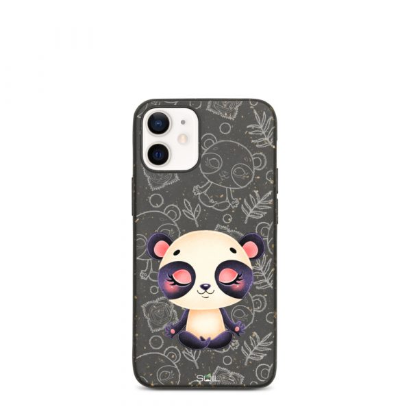 Baby Panda - Yoga Kids - Eco-Friendly Biodegradable iPhone Case - biodegradable iphone case iphone 12 mini case on phone 60b8e7bcf3b3e - SoilCase - Eco-Friendly, Sustainable, Biodegradable & Compostable phone case for iPhone