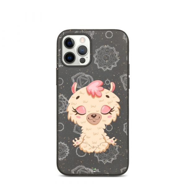 Baby Llama- Yoga Kids - Eco-Friendly Biodegradable iPhone Case - biodegradable iphone case iphone 12 pro case on phone 60b8e8788ca8e - SoilCase - Eco-Friendly, Sustainable, Biodegradable & Compostable phone case for iPhone