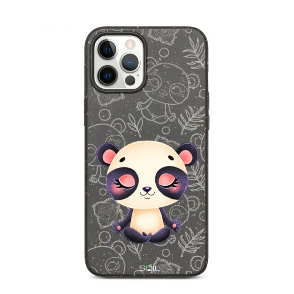 Baby Panda - Yoga Kids - Eco-Friendly Biodegradable iPhone Case - biodegradable iphone case iphone 12 pro max case on phone 60b8e7bcf3664 - SoilCase - Eco-Friendly, Sustainable, Biodegradable & Compostable phone case for iPhone