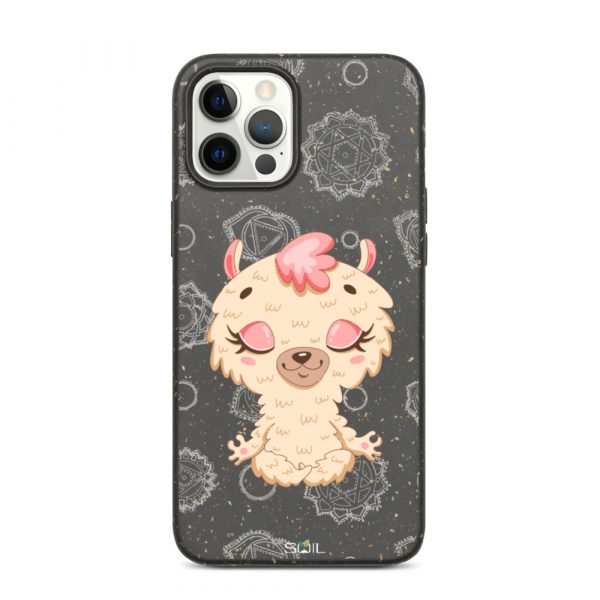 Baby Llama- Yoga Kids - Eco-Friendly Biodegradable iPhone Case - biodegradable iphone case iphone 12 pro max case on phone 60b8e8788c73c - SoilCase - Eco-Friendly, Sustainable, Biodegradable & Compostable phone case for iPhone
