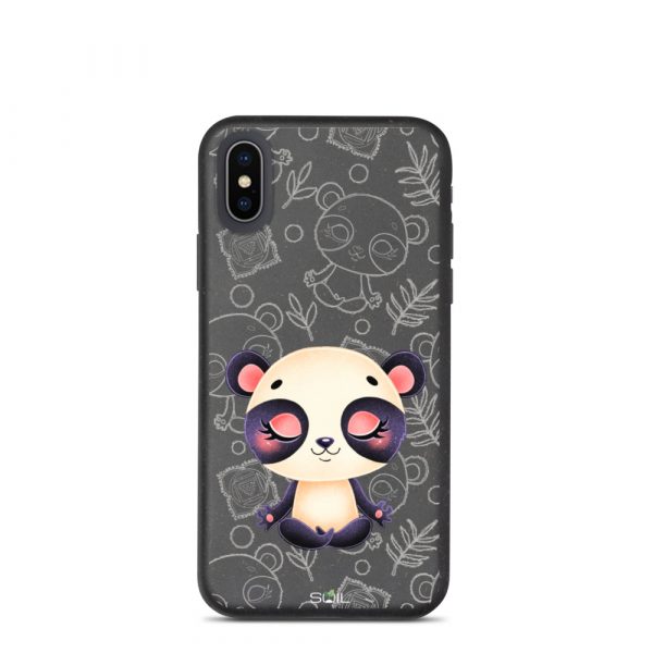 Baby Panda - Yoga Kids - Eco-Friendly Biodegradable iPhone Case - biodegradable iphone case iphone x xs case on phone 60b8e7bcf3ed1 - SoilCase - Eco-Friendly, Sustainable, Biodegradable & Compostable phone case for iPhone