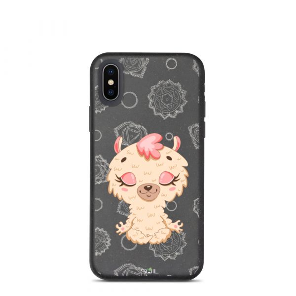 Baby Llama- Yoga Kids - Eco-Friendly Biodegradable iPhone Case - biodegradable iphone case iphone x xs case on phone 60b8e8788cbf6 - SoilCase - Eco-Friendly, Sustainable, Biodegradable & Compostable phone case for iPhone