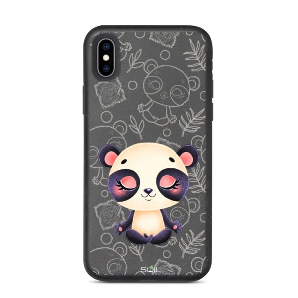 Baby Panda - Yoga Kids - Eco-Friendly Biodegradable iPhone Case - biodegradable iphone case iphone xs max case on phone 60b8e7bcf404d - SoilCase - Eco-Friendly, Sustainable, Biodegradable & Compostable phone case for iPhone